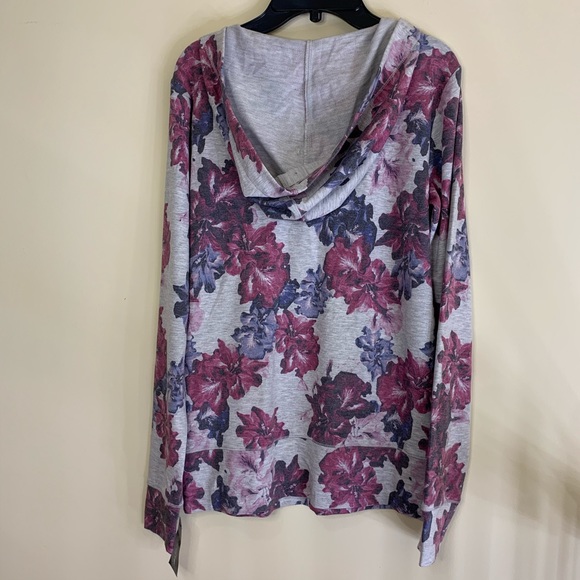 Ideology woman’s Floral Printed Lace Up Hoodie XS - Picture 8 of 9